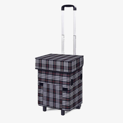 Foldable Shopping Cart For Short Travel Portable Pull Rod Bag