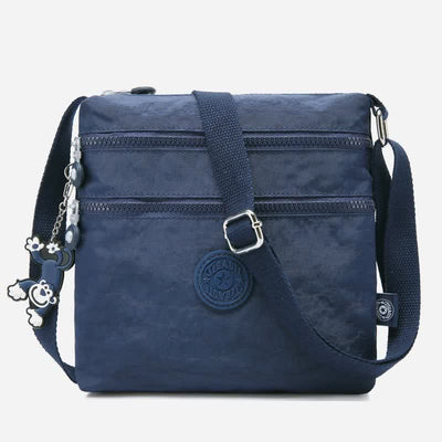 Lightweight Triple Zip Small Crossbody Bag Shoulder Bag for Women