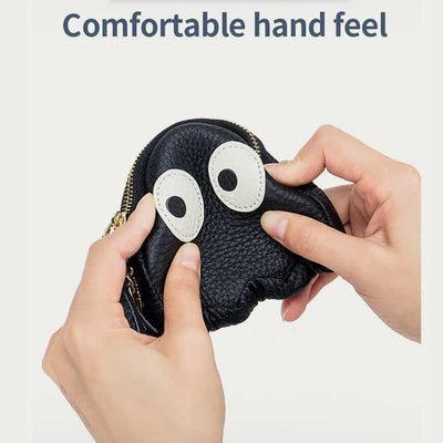 Cute Coin Purse for Women Girls Genuine Leather Change Pouch Wallet