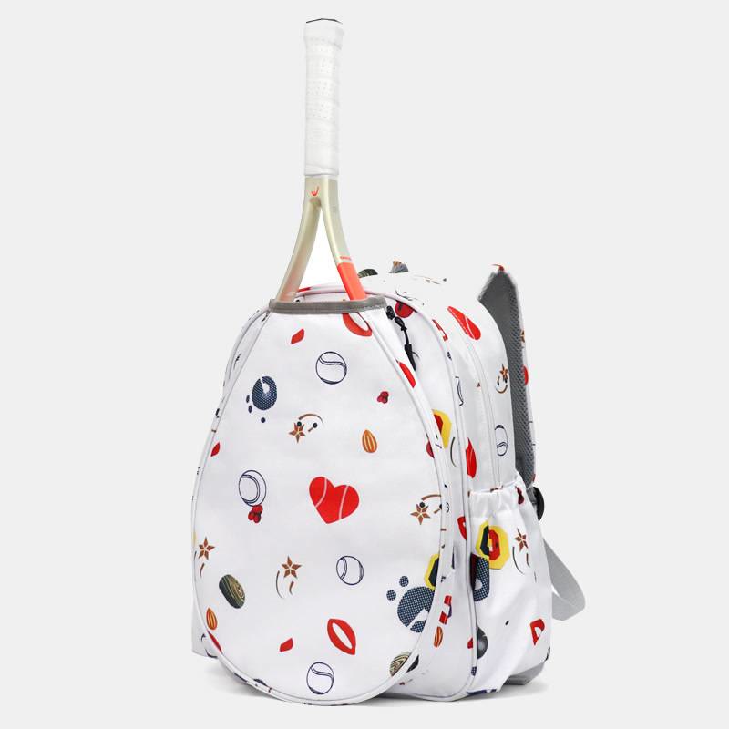 Racket Backpack For Kids Adult Large Capacity Racket Cover Bag - Snow - image 12