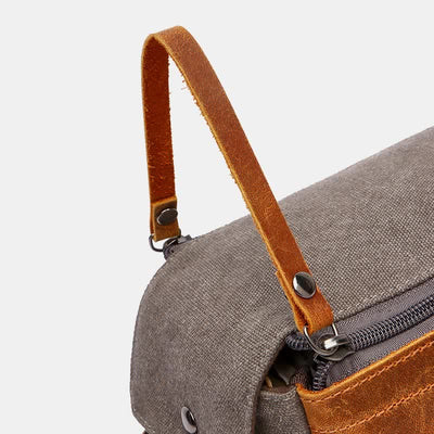Retro Canvas Storage Makeup Pouch Travel Toiletry Bag for Women Men