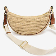 Straw Woven Bag Hobo Bag Crossbody Shoulder Purse for Women