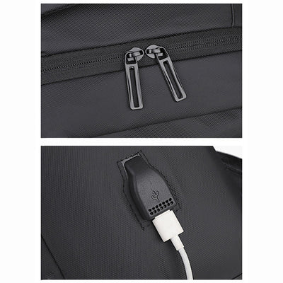Gentle Backpack For Men USB Charging Business Large Laptop Bag