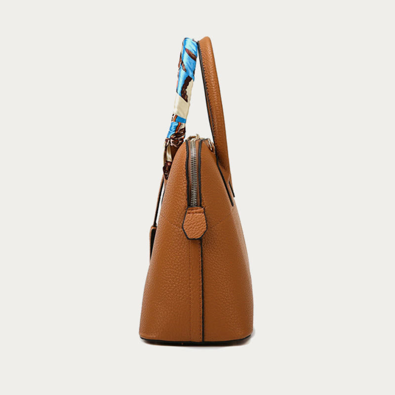 Top-Handle Bag For Women Vintage Thin Silk Scarf Handle