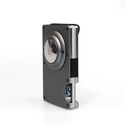 Minimalist Aluminum Metal Airtag Card Case
