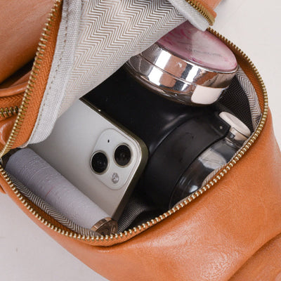 Sling Bag For Women Daily Use Retro Soft Leather Bag