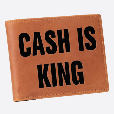 Cash Is King Ultra Thin Wallet For Men RFID Purse
