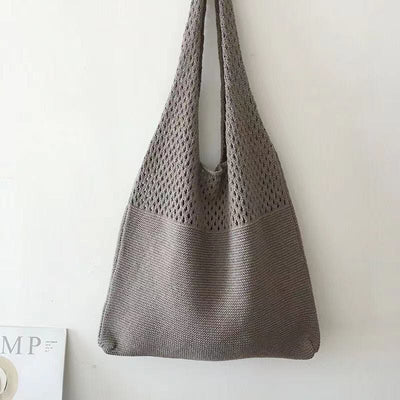 Tote Bag For Women Ethnic Style Wool Knitted Shoulder Bag
