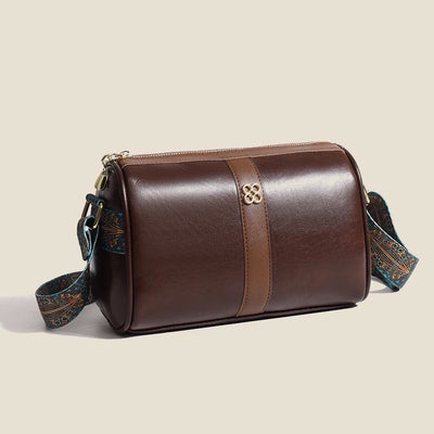 Crossbody Bag For Women Soft Wax Leather Vintage Casual Shoulder Bag