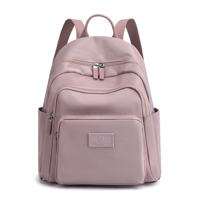 Multi-Pocket Nylon Backpack Daypack Medium Outdoor Travel Backpack for Women Girls