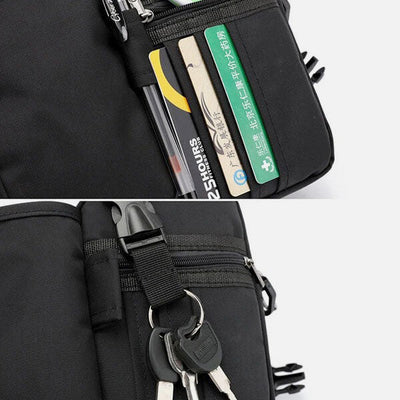 Waterproof Multifunction Solid Crossbody Bag