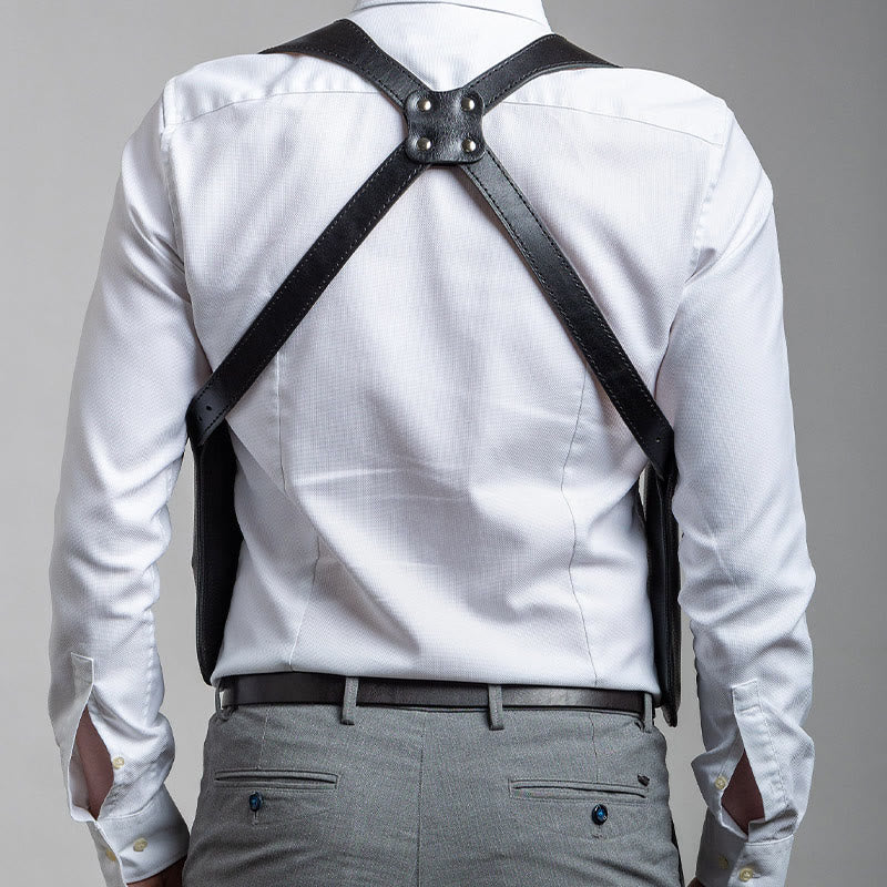 Leather Shoulder Holster For Women Men Outdoor Gentle Tactical Vest