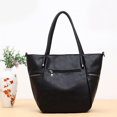 Tote Bag for Women Vintage Large Capacity PU Leather Handbag