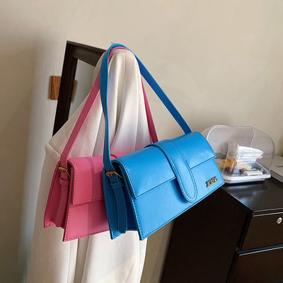 Shoulder Bag For Women Solid Color Square Elegant Dating Bag