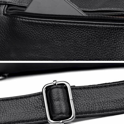 Casual Crossbody Purse for Women Multi-Pocket PU Leather Shoulder Handbag
