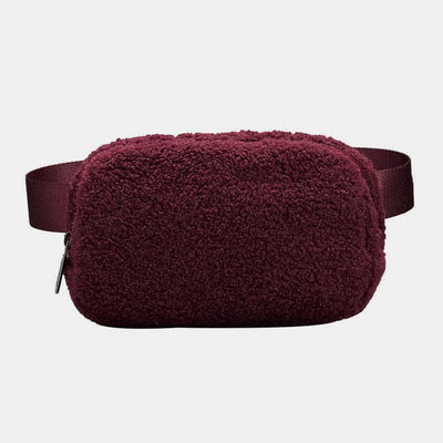 Lightweight Waist Bag for Women Men Soft Warm Plush Sling Bag