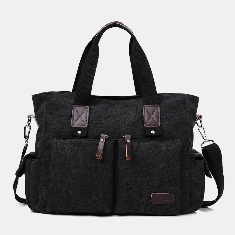 Laptop Tote Bag for Men Women Casual Canvas Work Handbag Purse