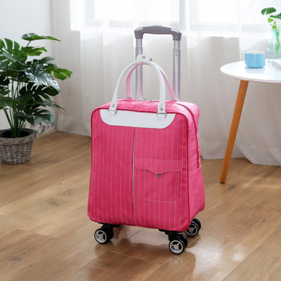 Women Pull Rod Travel Bag Large Capacity Backpack With Wheels
