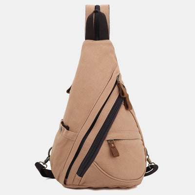 Casual Travel Canvas Sling Bag Daypack Shoulder Backpack For Women Men