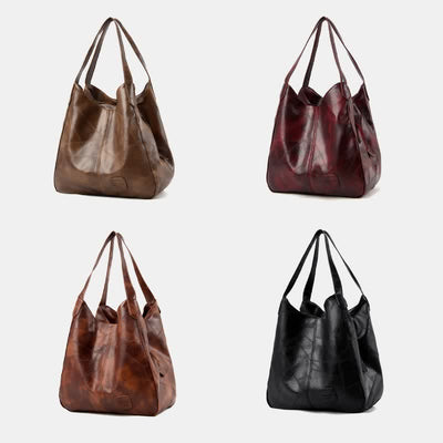 Large Capacity Simply Fashion Shoulder Bag Triple Layer Hobo Bag