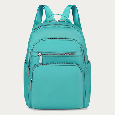 Backpack For Daily Use Simple Solid Color Casual Oxford Daypack