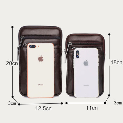 Messenger Bag For Men Mini Ultra Thin Leather Shoulder Bag