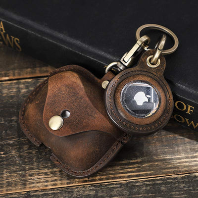 Airpods Pro Leather Case with Airtag Holder