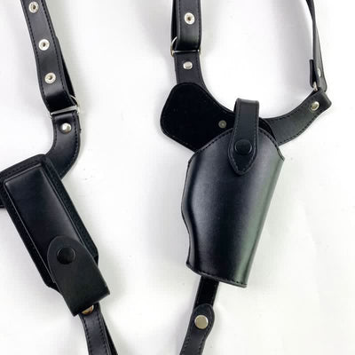 Leather Underarm Concealed Holster Adjustable Pocket Shoulder Armpit Bag