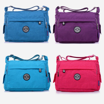 Large Capacity Waterproof Nylon Crossbody Bag
