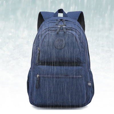 Multi-Pocket Backpack Casual Daypack Laptop Backpack Bookbag for Women Student