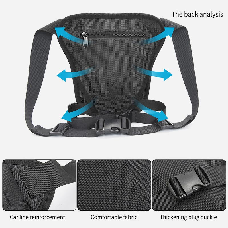 Leg Bag For Men Large Capacity Waterproof Polyester Phone Bag