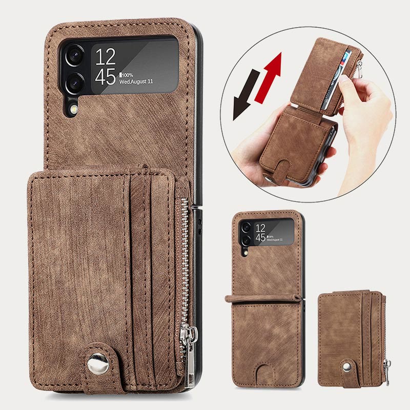 Phone Case For Z Flip 6 / Z Flip 5 2-In-1 Detachable Samll Wallet