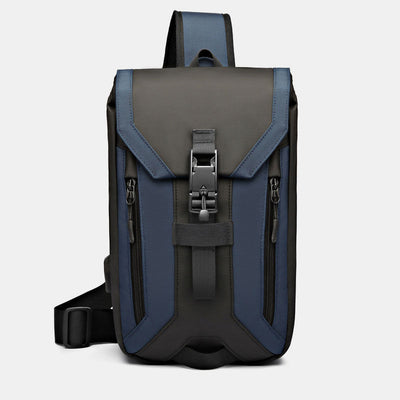 Water-Resistant Sling Bag With USB Charging Port