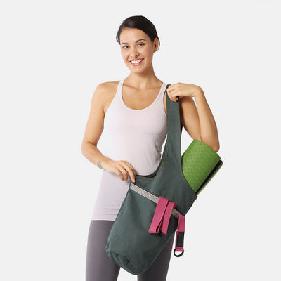 Yoga Mat Bag Original Yoga Mat Tote Sling Carrier with Large Side Pocket