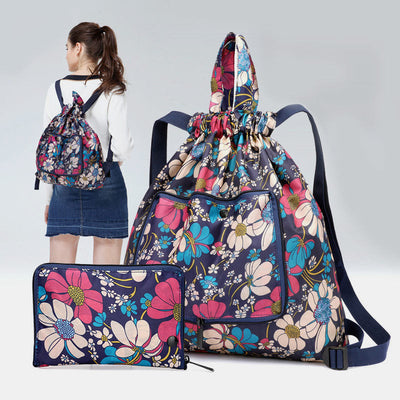 Multifunctional Foldable Backpack With Lanyard
