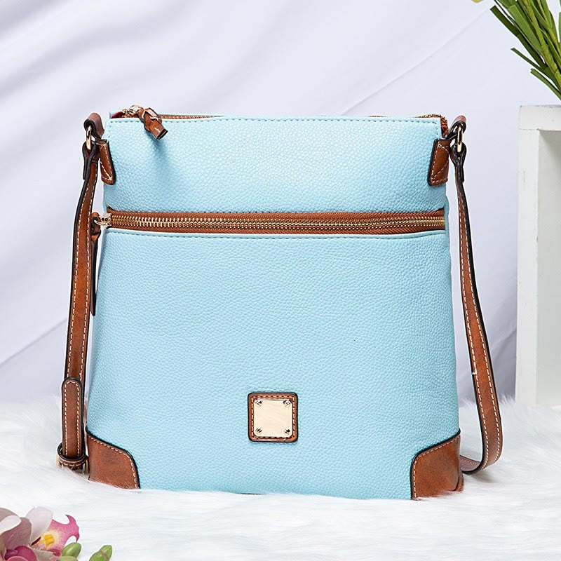 Crossbody Bag For Women Lychee Grain Texture Multi-color Leather Bag