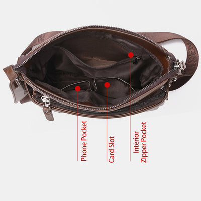 Waterproof Business Independent Double-layer Messenger Bag
