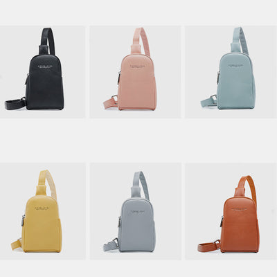 Lightweight Casual Sling Bag for Women PU Leather Small Crossbody Backpack