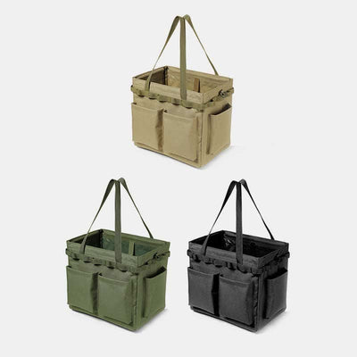 Collapsible Camping Tool Bag Garden Tool Organizer Storage Toolbag Handbag