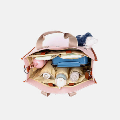 Multi-Slot Tote Bag Large Capacity Handbag for New Mom Shoping Beach Travel Purse