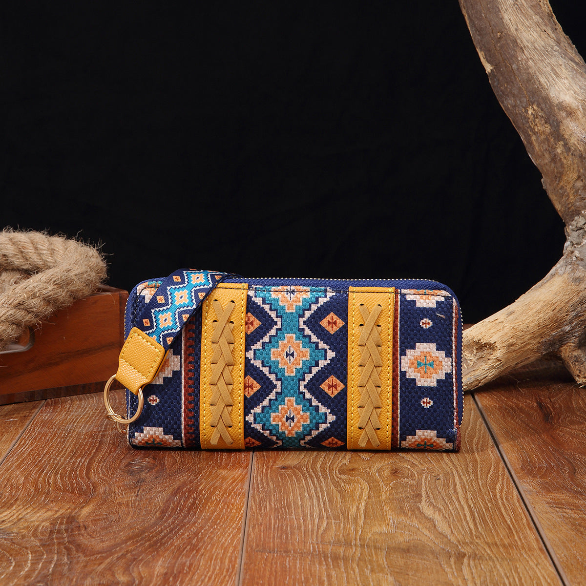 Bohemian Wallet Vintage Canvas Ethnic Style Small Clutch For Women