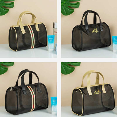 Large Capacity Protable Mesh Cosmetic Storage Bag