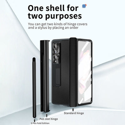Phone Case For Z Fold 4 Magnetic Hinge Folding Protective Case