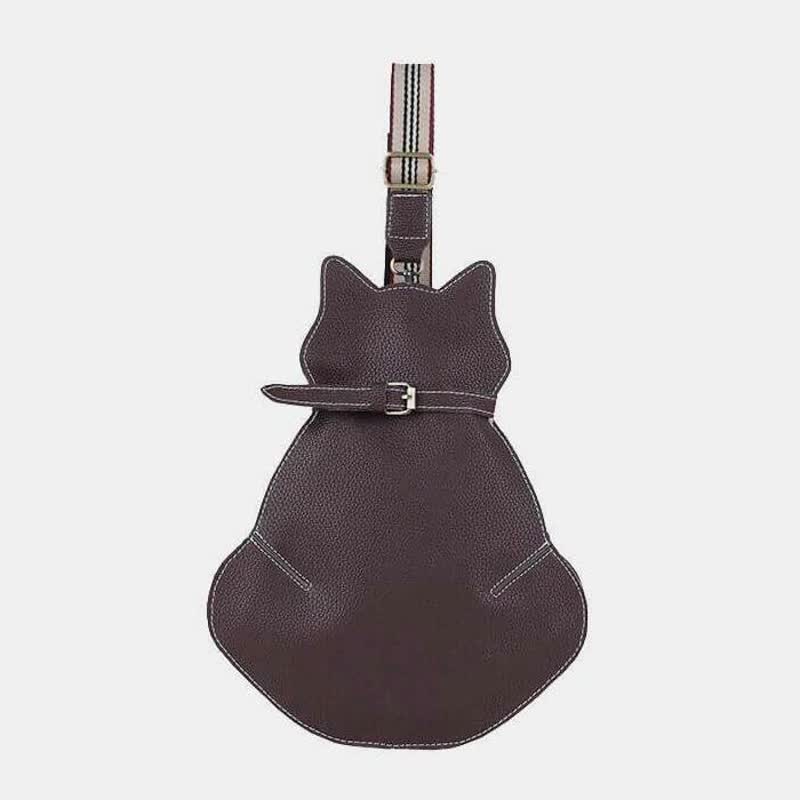 Cute Cat Shaped PU Leather Sling Bag Ladies Crossbody Shoulder Bag
