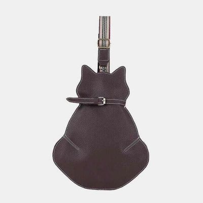 Cute Cat Shaped PU Leather Sling Bag Ladies Crossbody Shoulder Bag