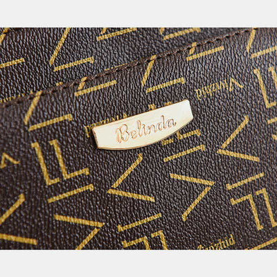 Women Crossbody PU Leather Classic Printing Handbag Satchel Shoulder Bag
