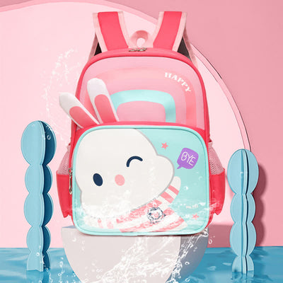 Waterproof Cute Bunny Backpack for Boys Girls with Padded Straps