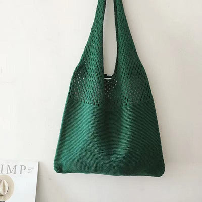 Tote Bag For Women Ethnic Style Wool Knitted Shoulder Bag