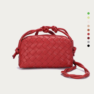 Crossbody Bag For Women Knitted Plaid Pattern Phone Bag