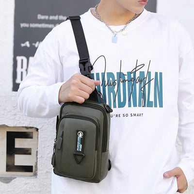 Practical Crossbody Sling Bag For Men Waterproof Travel Satchel Purse